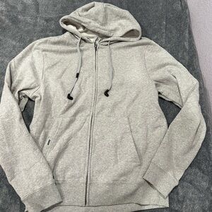 Gray Zip-Up Hoodie